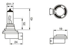 BEC 24V H11 70W TRUCKLIGHT BOSCH