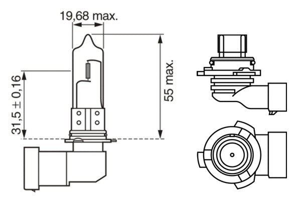 BEC HB4 12V 51W PURE LIGHT (blister 1buc) BOSCH