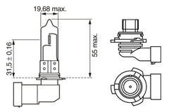 BEC 12V HB4 51W PURE LIGHT BOSCH