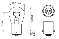 BEC 12V P21W 21W ECO SET 10 BUC BOSCH