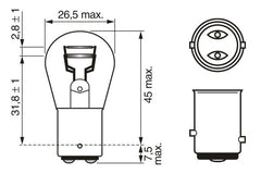 BEC 24V P21/5W 21W ECO TRUCK SET 10 BUC BOSCH