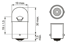 BEC 12V R5W 5W ECO SET 10 BUC BOSCH