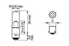 BEC 12V H6W 6W PURE LIGHT SET 10 BUC BOSCH