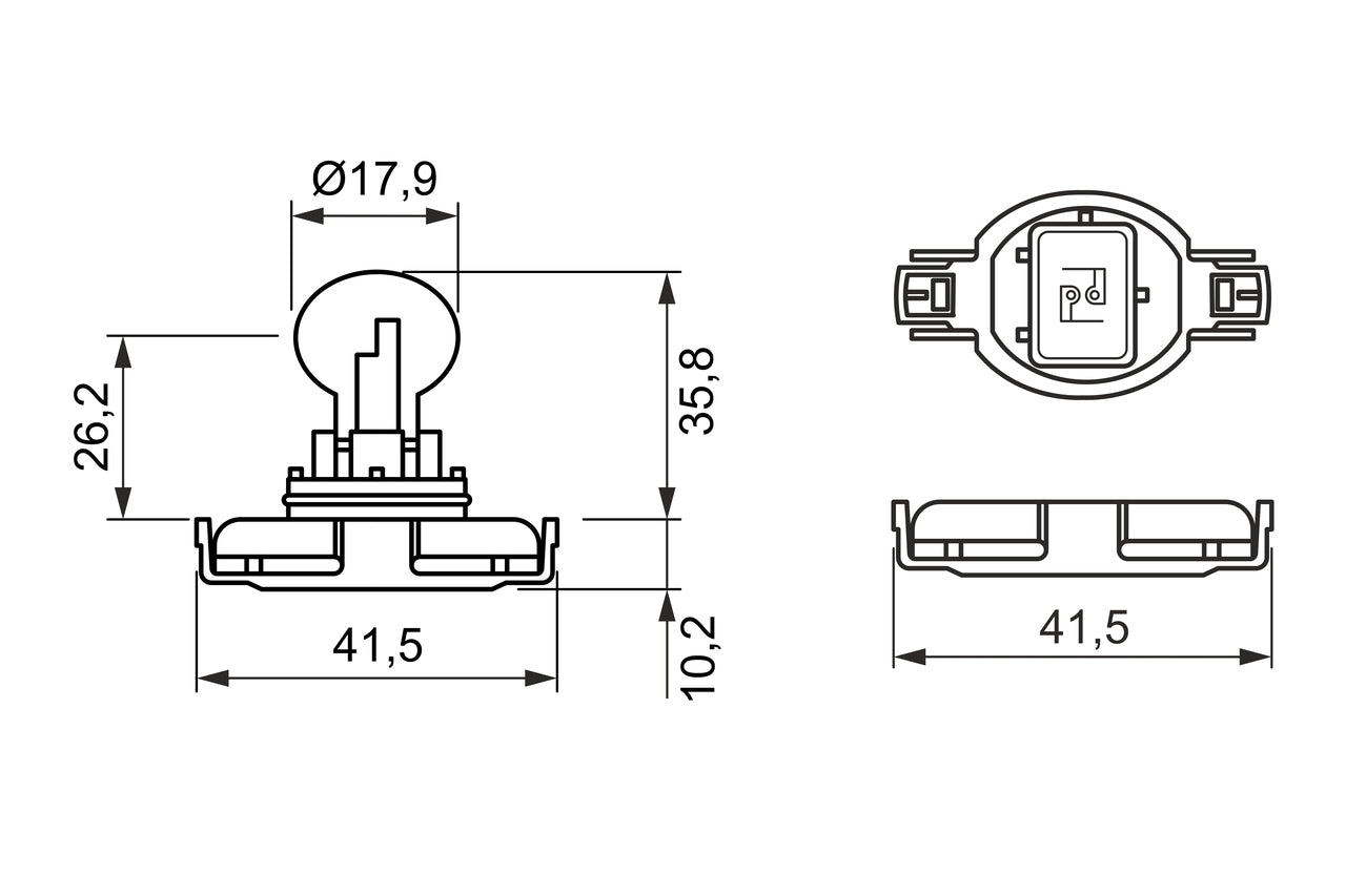 BEC 12V PS19W 19W PURE LIGHT BOSCH