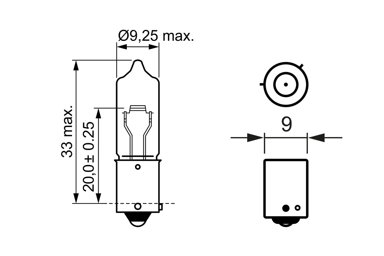 BEC 24V H21W 21W TRUCKLIGHT SET 10 BUC BOSCH