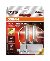 Bec Xenarc Osram D3S Night Breaker 220 42V 35W Duo Box Osram - imagine 1