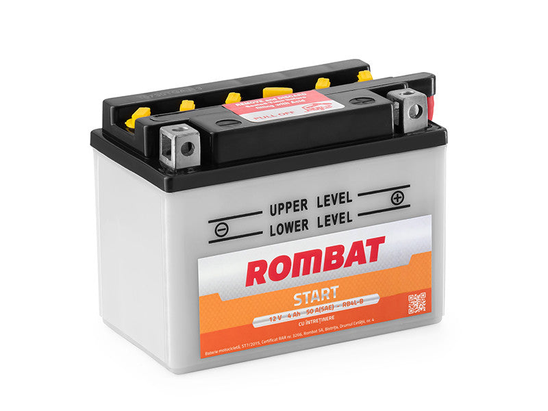 Baterie moto 12Vx4Ah Start cu intretinere RB4L-B Rombat - imagine 1