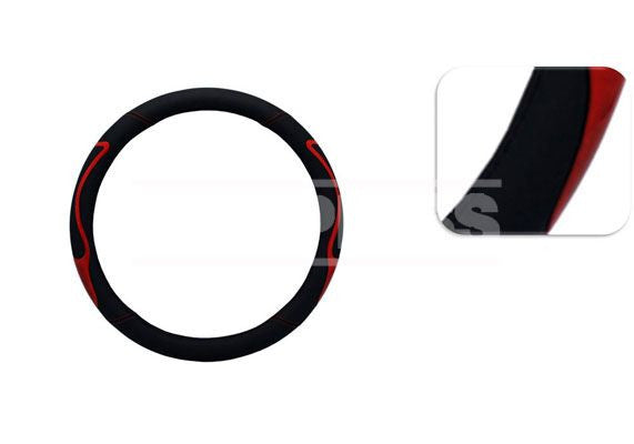 Husa Volan Negru Rosu 37-39 CM Carpriss - imagine 1