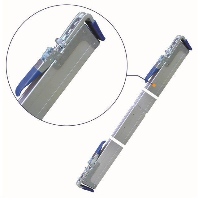 Bara orizontala fixare marfa - aluminiu 2,4 - 2,7 m MTR - imagine 1