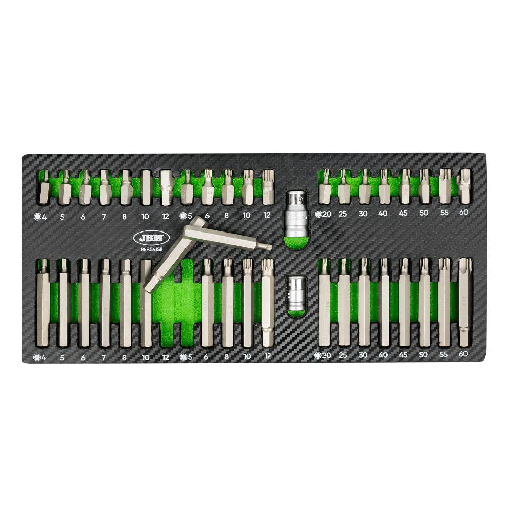 Set de 42 Imbusuri Hexagonale, 12 varfuri si Torx-uri JBM - imagine 3