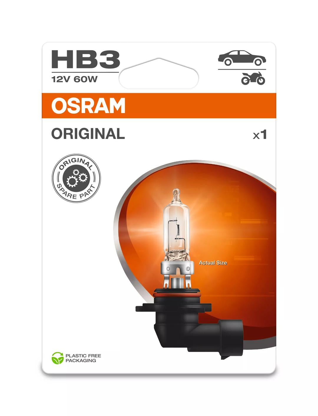 Bec Osram Original HB3 60W 12V P20d Osram - imagine 1