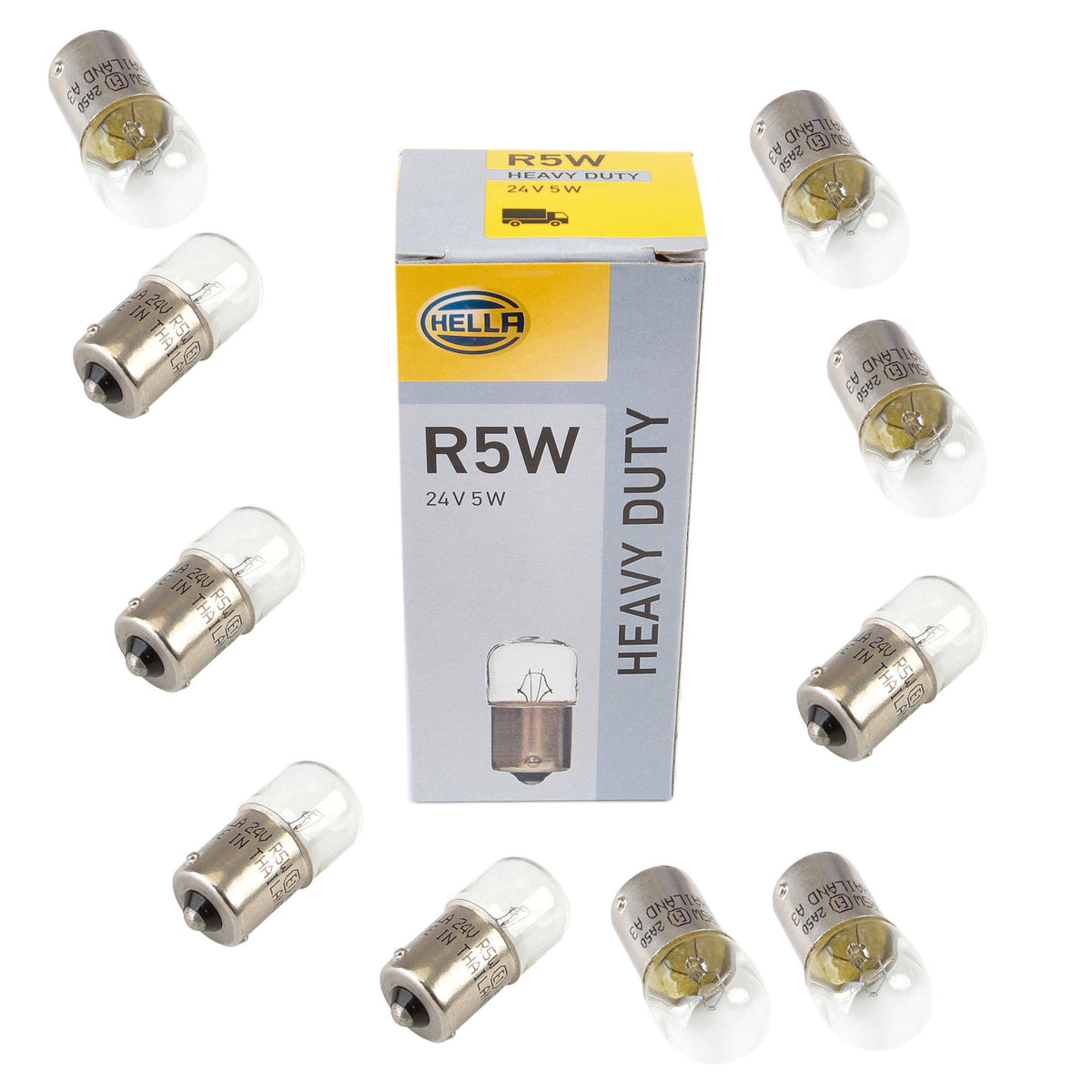 Bec Hella R5W 24V 5W BA15s Hella - imagine 1