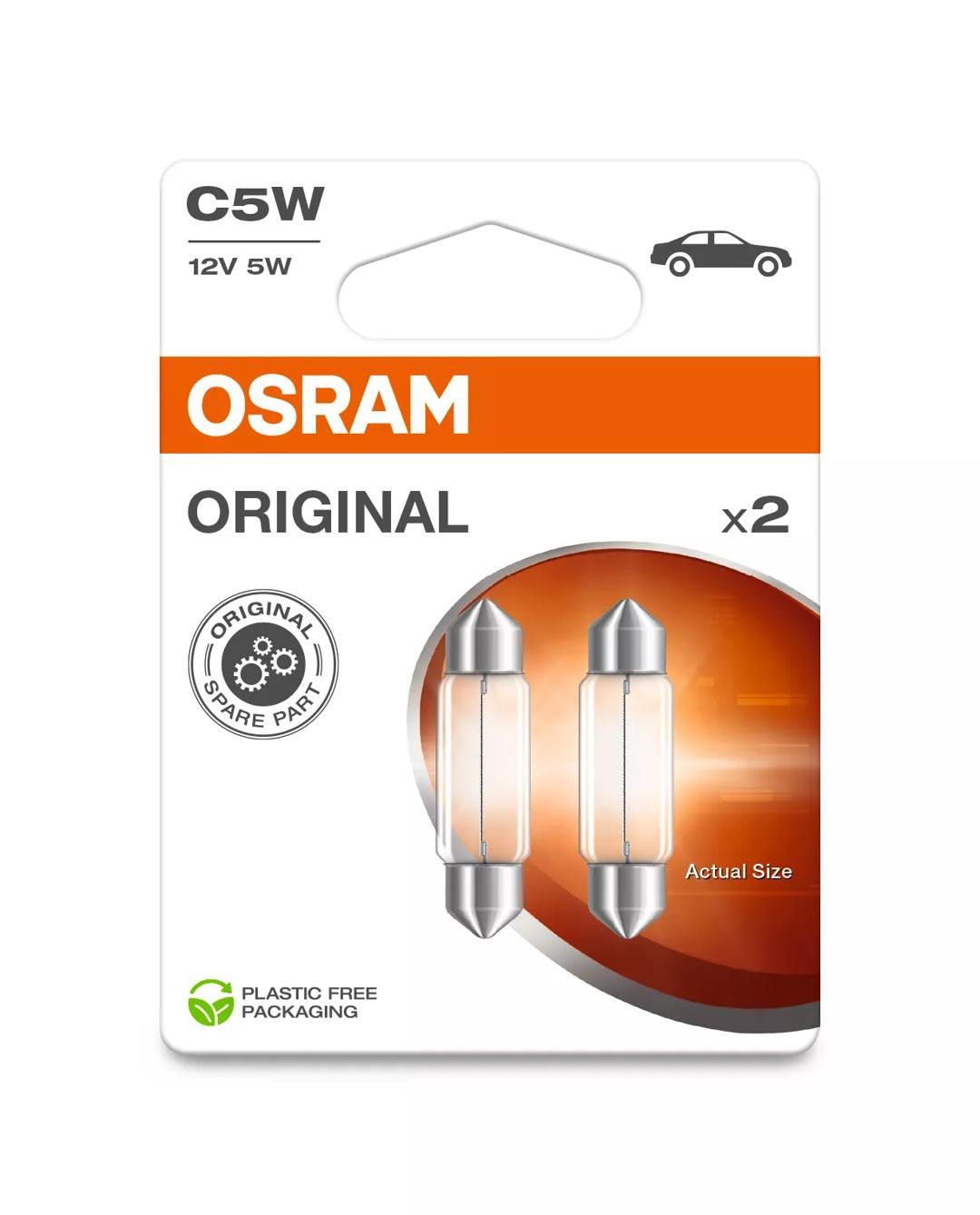 Bec Osram Original C5W 12V 5W SV8.5-8 Set 2 buc Osram - imagine 1