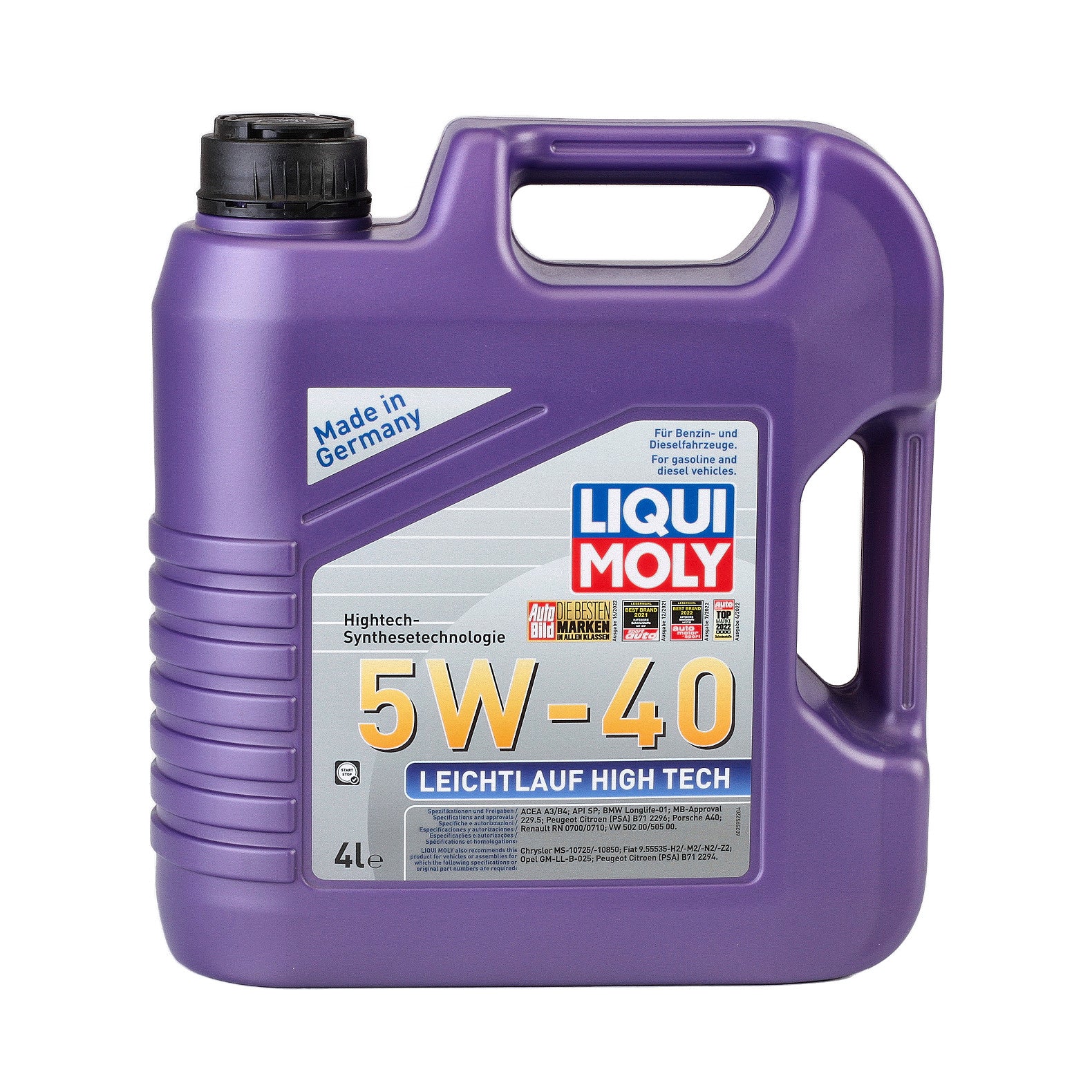 Ulei motor Liqui Moly Leichtlauf High Tec 5W40 (2595) 4L Liqui Moly - imagine 1
