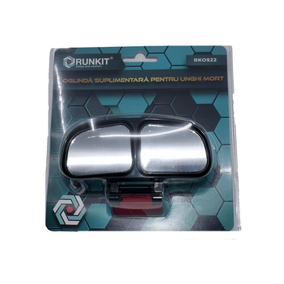 Oglinda exterior suplimentara dubla, 130x52 mm Runkit - imagine 1