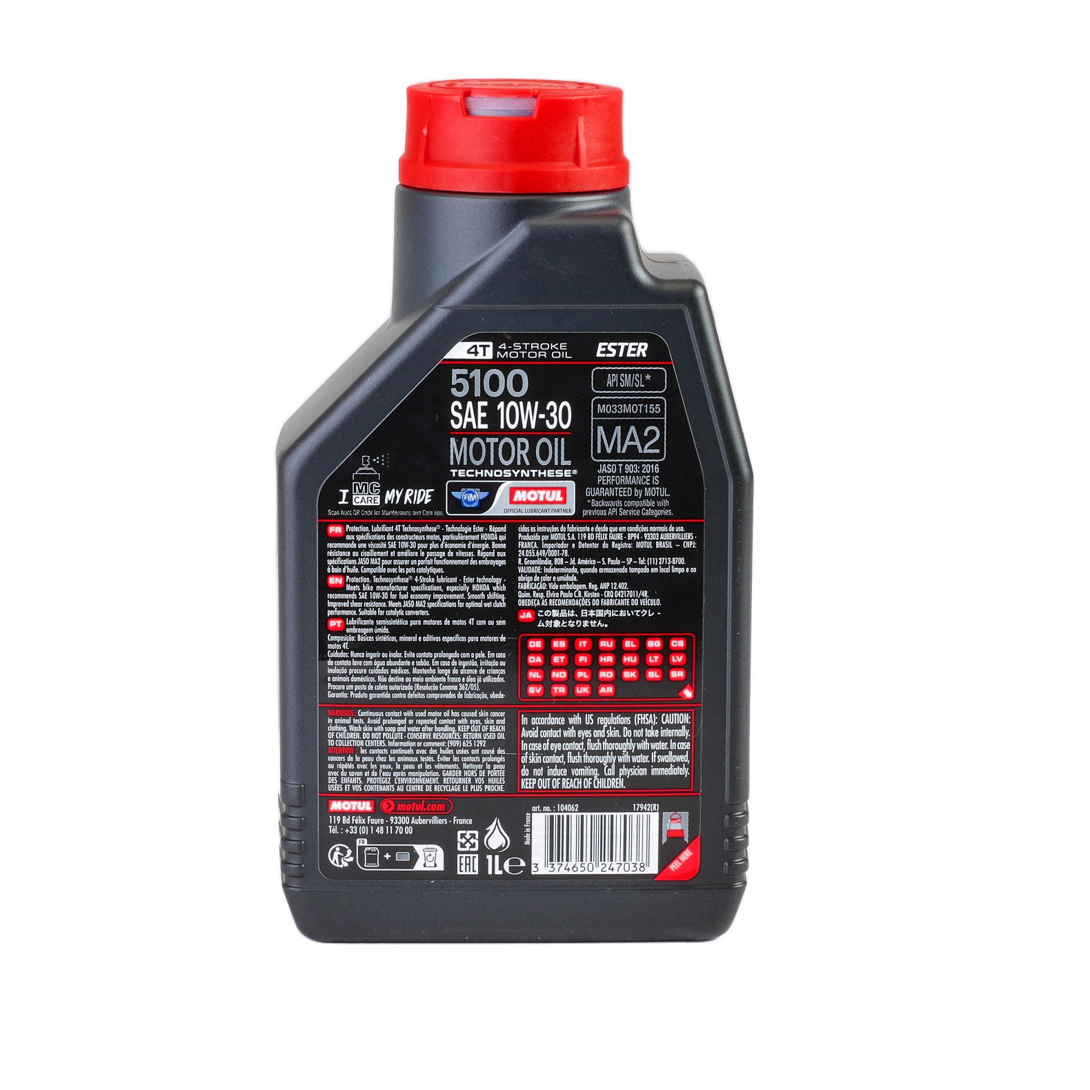 Ulei motor Motul 5100 10W30 4T 1L Motul - imagine 2