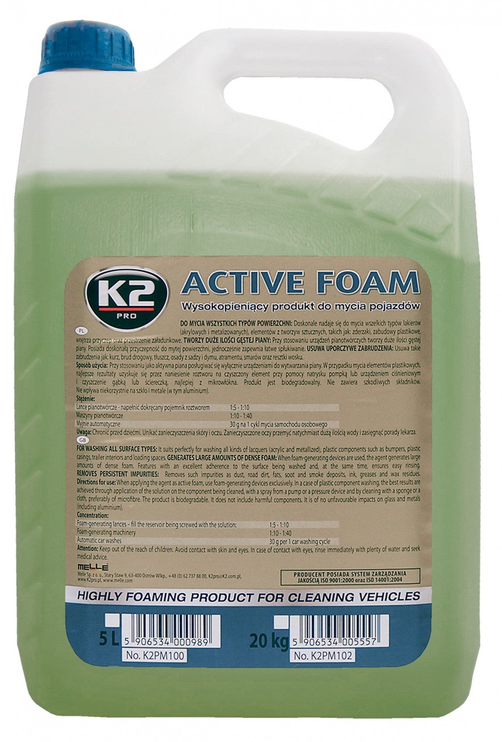 Spuma activa pentru spalare K2 5KG K2 - imagine 1