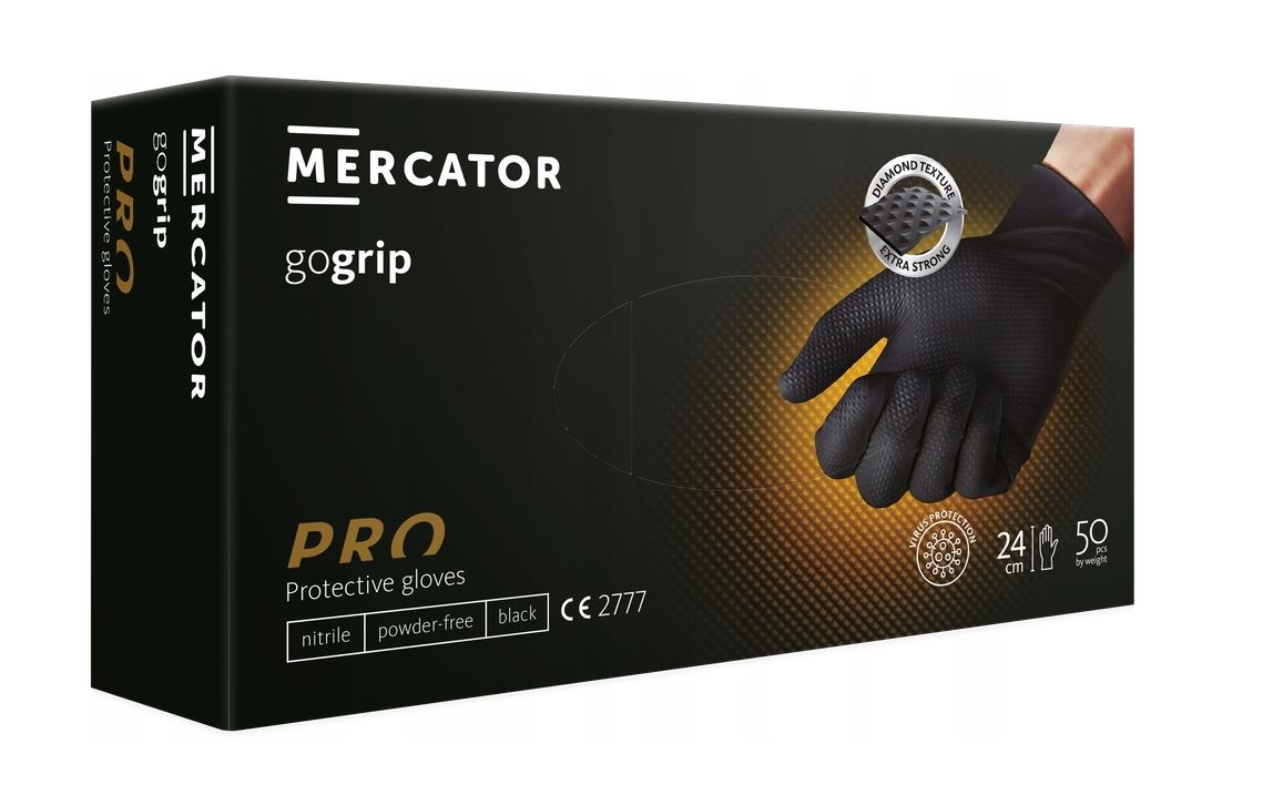Manusi Mercator Gogrip Nitril (Black) M Mercator - imagine 1