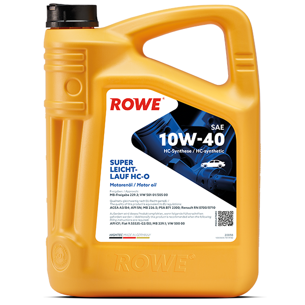 Ulei motor turisme Rowe HighTec Leichtlauf HC-O 10W40 4L Rowe - imagine 1