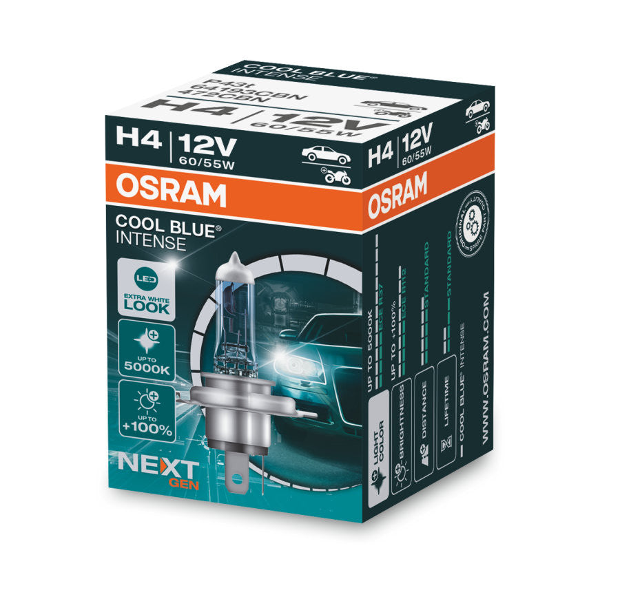 Bec Osram Cool Blue Intense H4 60/55W 12V P43t Osram - imagine 1