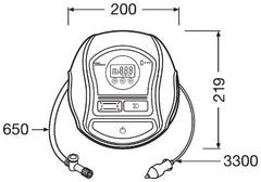 COMPRESOR AUTO 12V 120 W CU AFISAJ DIGITAL TYREINFLATE 650 OSRAM