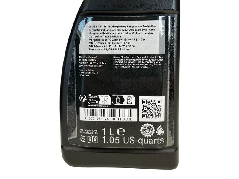 Ulei motor Mercedes 0W40 (MB 229.5 AMG) 1L Mercedes-Benz - imagine 3