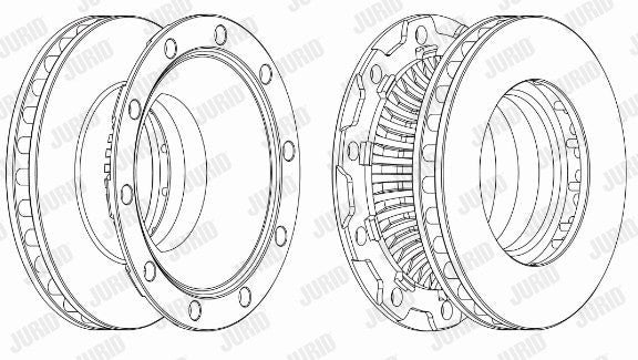 Disc frana spate stg/dr Jurid Jurid - imagine 1