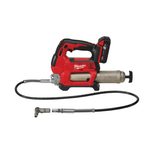 Pistol pentru gresat M18™ Milwaukee M18GG-201C, cod 4933440490, 1 x M18 B2 acumulator, M12-18 C încărcător, cutie plastic Milwaukee - imagine 1