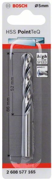 Burghiu spiral HSS PointTeQ de 5,0 mm Bosch - imagine 1