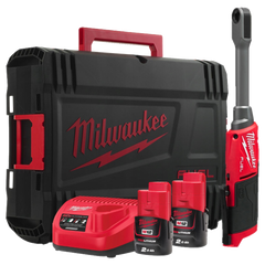 Antrenor cu clichet Milwaukee M12 FPTR-202X, FUEL™ INSIDER™ PASS-THROUGH, 2 x acumulator M12 B2, 1 x încărcător C12 C, 1 x cutie HD, cod 4933499411 Milwaukee - imagine 1