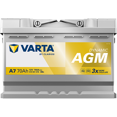 Acumulator Varta SILVER dynamic AGM 70Ah 760 A Varta - imagine 3