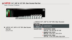 Set cap tub-torx int-14pcs Toptul - imagine 2