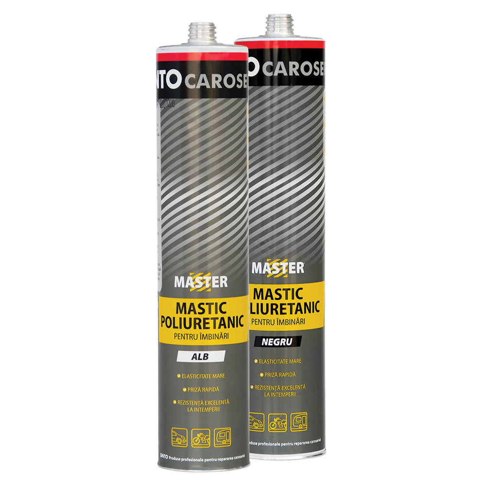 MASTIC POLIURETANIC MASTER NEGRU - 310 ML SINTO