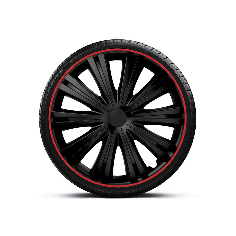 SET CAPACE ROTI 15` NEGRE CU MARGINE ROSIE GIGA R