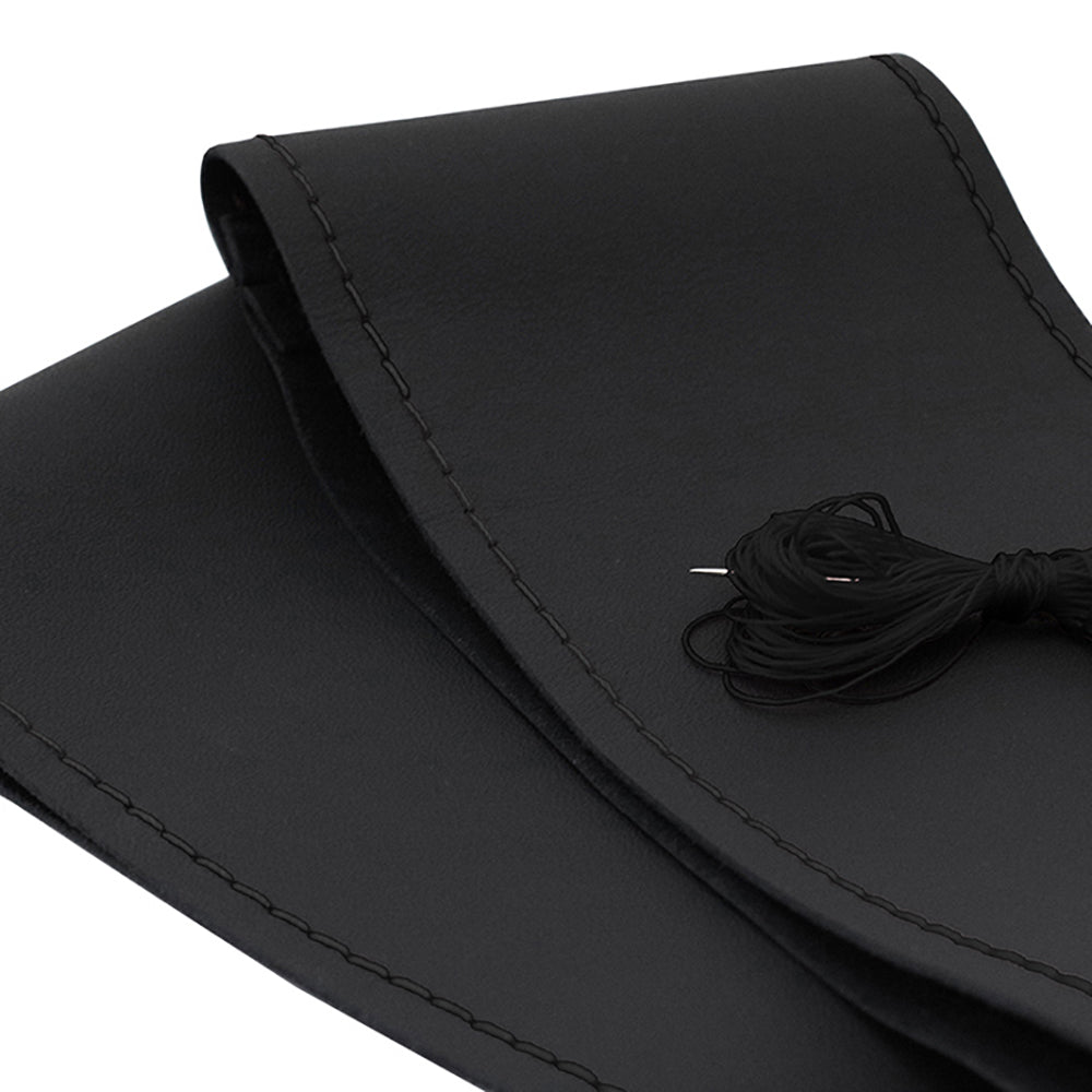 HUSA VOLAN CU SNUR PIELE NATURALA NEGRU 39-40 cm