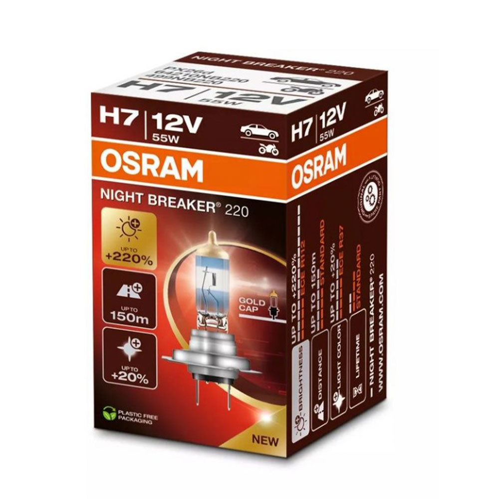 BEC 12V H7 55 W NIGHT BREAKER +220% OSRAM