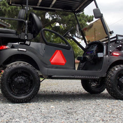 Triunghi reflectorizant vehicule lente autoadeziv 36x42cm Runkit - imagine 4