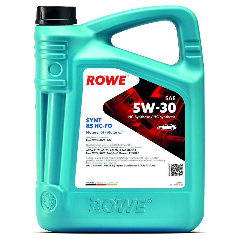 Ulei motor turisme Rowe highTec Synt RS HC-FO 5W30 5L Rowe - imagine 1