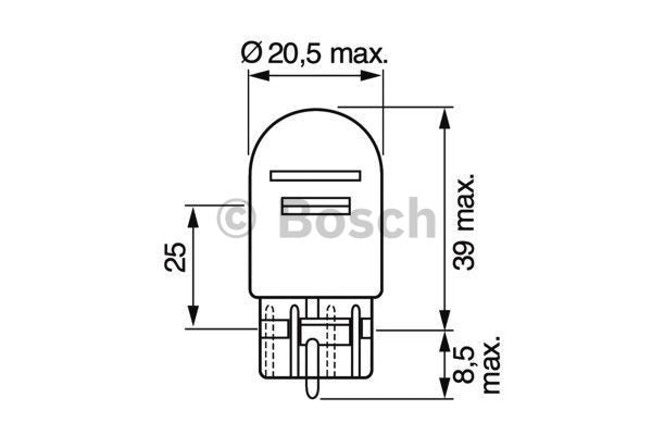 Bec Bosch Pure Light W21/5W 12V 21/5W W3x16q Bosch - imagine 5