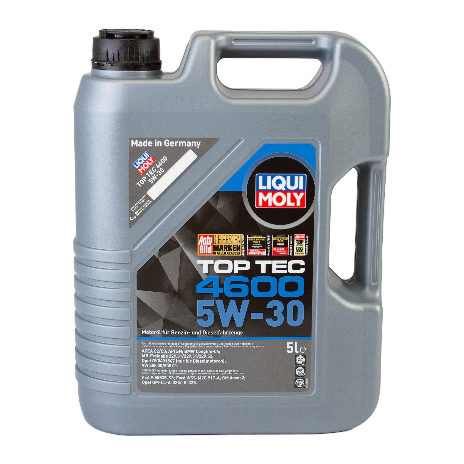 Ulei motor turisme Liqui Moly Top Tec 4600 5W30 Opel Dexos 2 5L Liqui Moly - imagine 3