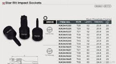 Bit impact 1/2 T50 Toptul - imagine 1