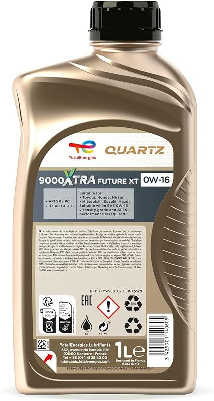 Ulei motor Total Quartz 9000 X.F.XT 0W16 12B 1L Total - imagine 2