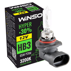 Bec Halogen Winso Hyper +30% HB3 - 12V, 65W P20d ● 3200K Winso - imagine 1