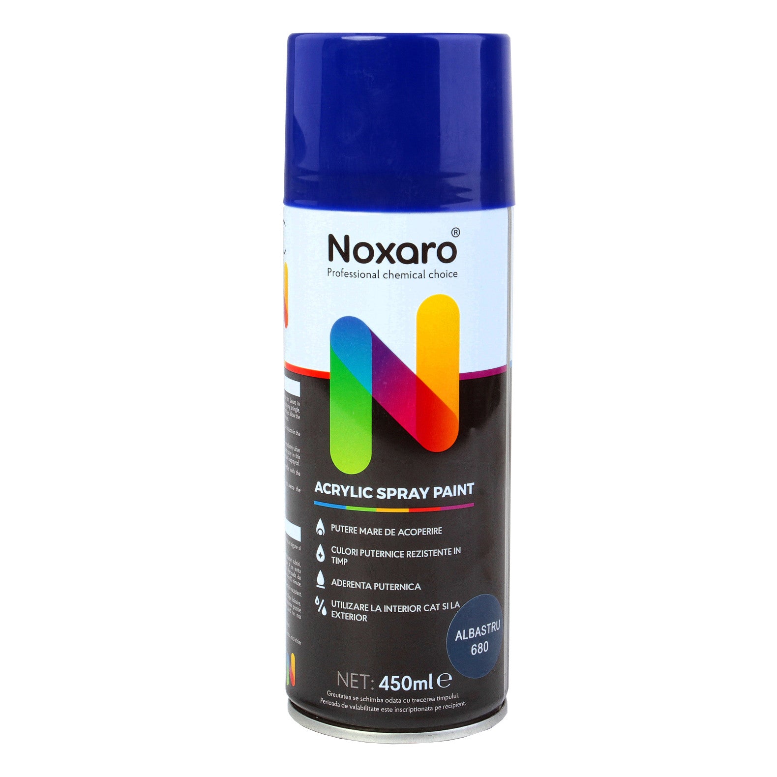 Vopsea spray 450 ml Albastru 680 Noxaro - imagine 1