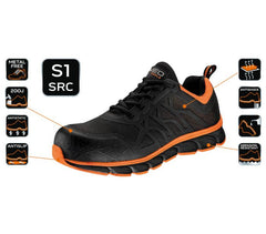 Pantofi de lucru S1 SRC  cupa de varf dee compozit 42 Neo Tools - imagine 2