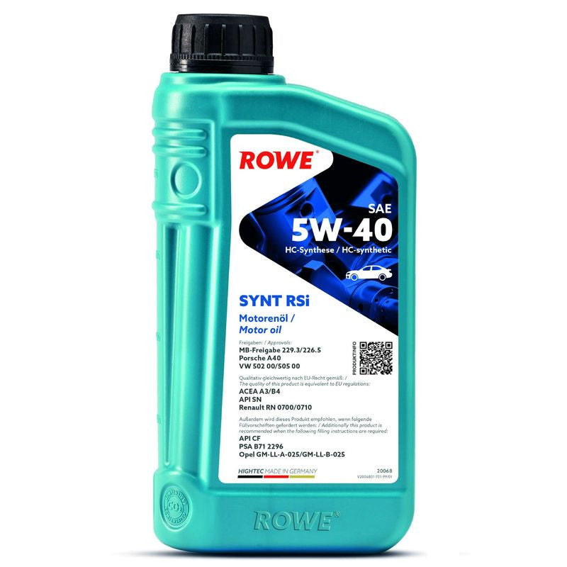 Ulei motor turisme Rowe HighTec Synt RSi 5W40 1L Rowe - imagine 1