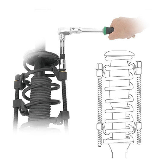 Dispozitiv comprimare arc 370mm Toptul - imagine 2