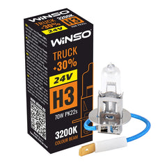 Bec Halogen Winso Truck +30% H3 - 24V, 70W PK22s ● 3200K Winso - imagine 1