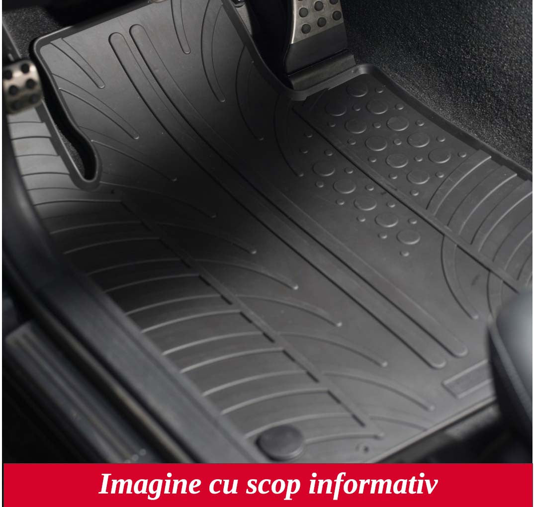 Covorase cauciuc Hyundai Accent Kia Rio 2005-2010, Gledring , 4 buc. Gledring - imagine 4
