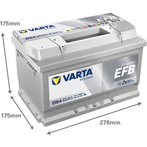 Acumulator Varta Blue Dynamic EFB  65 Ah Start-Stop Varta - imagine 4